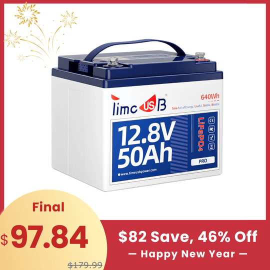 【🔥New Year Sale】Timeusb 12V 50Ah Lithium Battery Pro