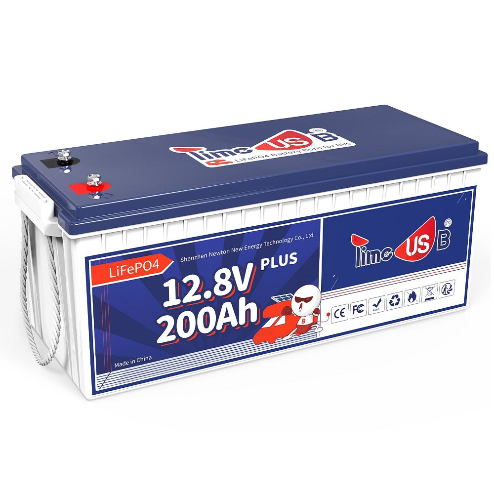 【New Version, 🎄Christmas Sale】Timeusb 12V 200Ah Plus Deep Cycle Battery