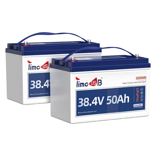 2-pack 38.4V 50Ah lithium battery