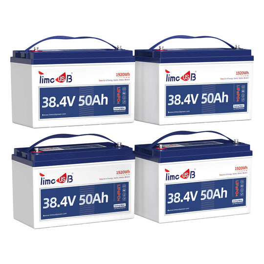 4-pack 38.4V 50Ah lithium battery