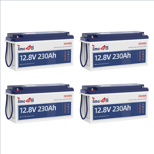 4 pcs of Timeusb 12V 230Ah LiFePO4 battery