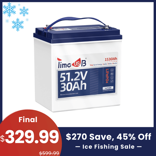 【🎣Ice Fishing Sale】Timeusb 51.2V 30Ah GC2 battery with Low-Temperature Protection