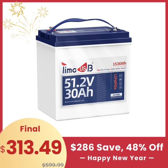 【🔥New Year Sale】Timeusb 51.2V 30Ah GC2 battery with Low-Temperature Protection