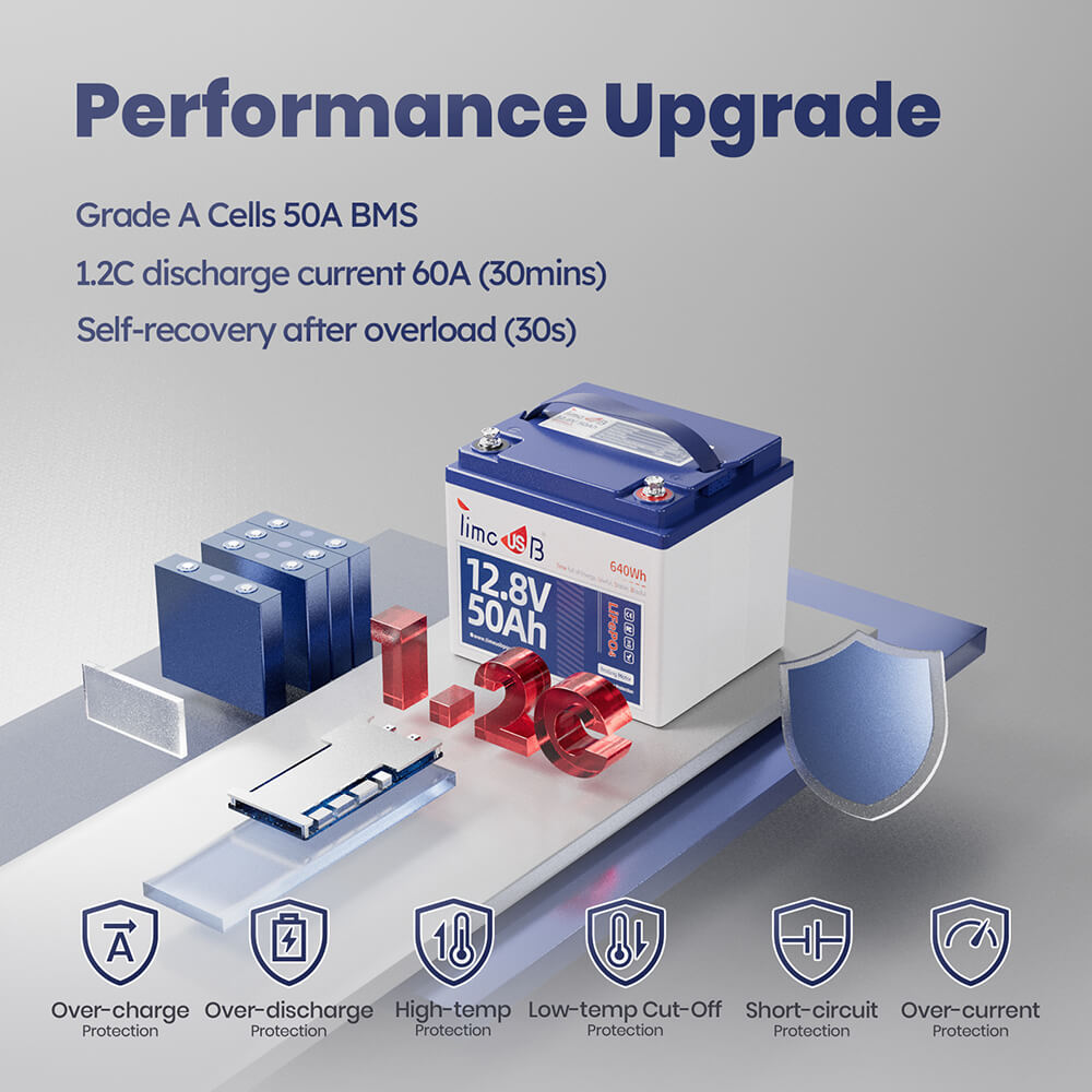 Grade A LiFePO4 Cells and 50A BMS