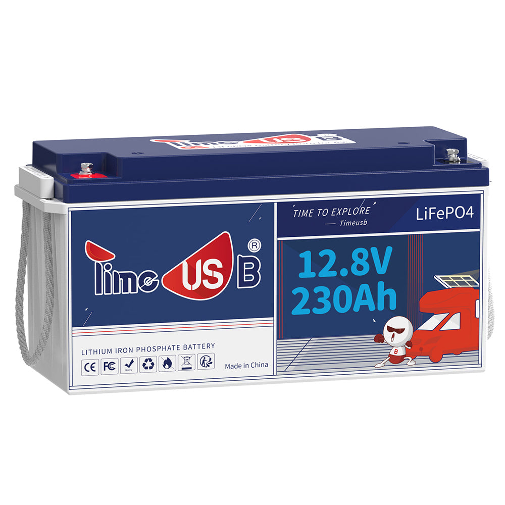 Timeusb 12V lithium ion battery 230Ah