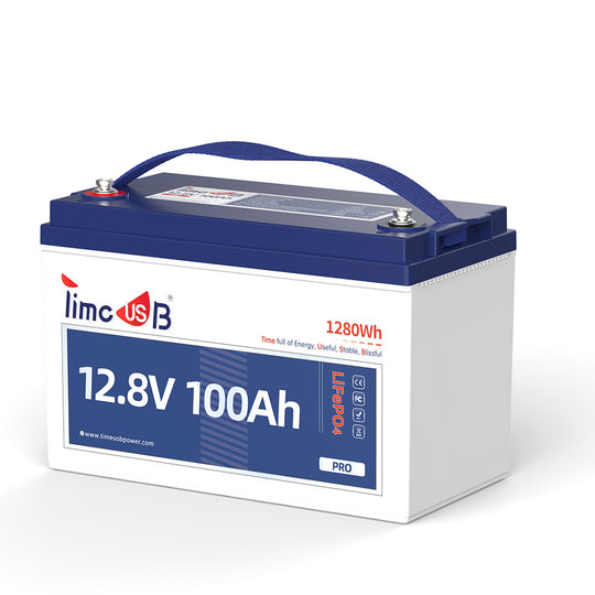 Timeusb 12V 100Ah Pro LiFePO4 Lithium Battery