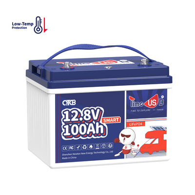 Second-hand Timeusb 12V 100Ah Smart LiFePO4 Battery