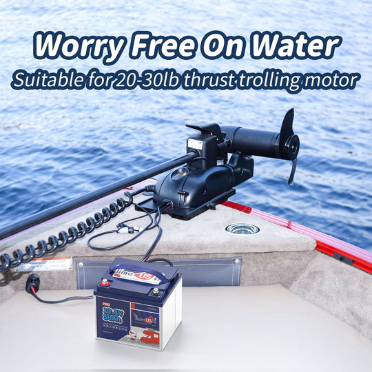 Lithium Battery suitable for 20-30lb thrust trolling motor