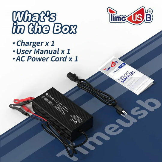 Timeusb lithium battery charger list