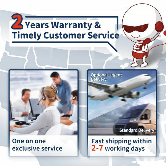 The warranty and customer service