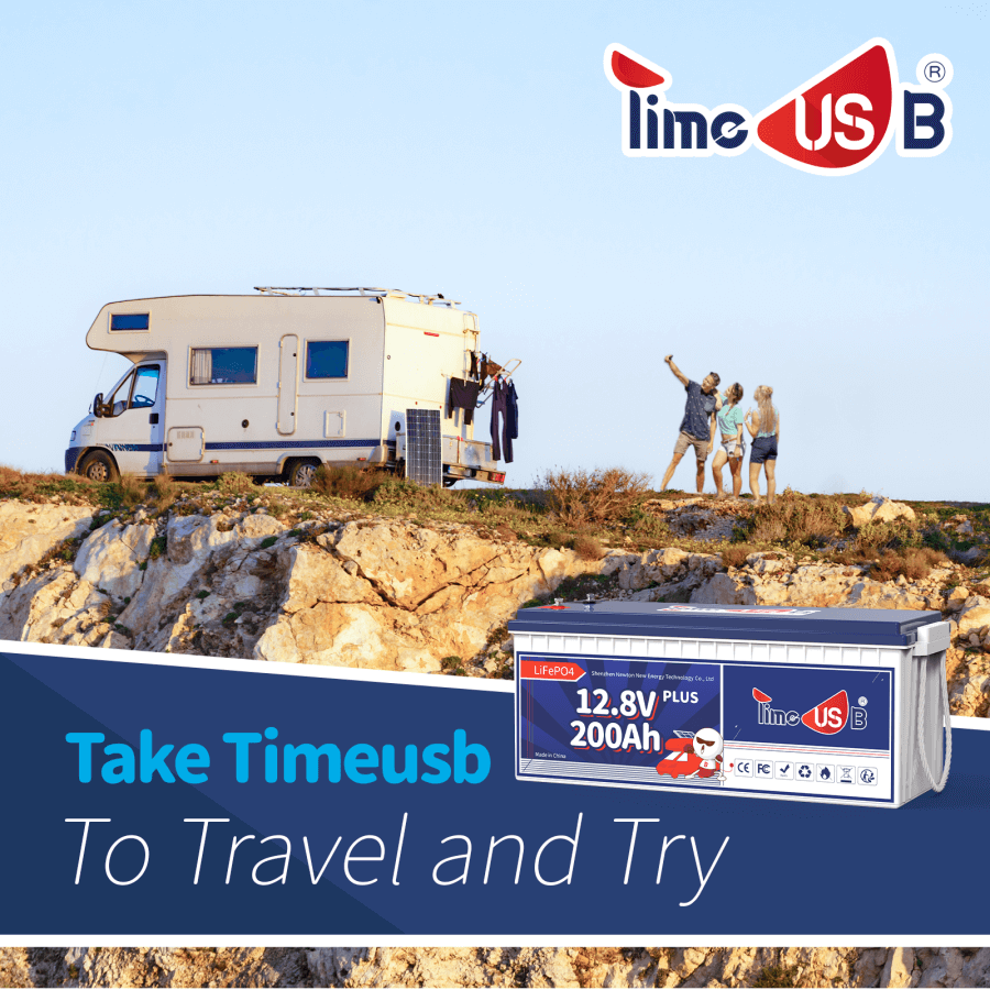 Take Timeusb lithium battery to travel and try